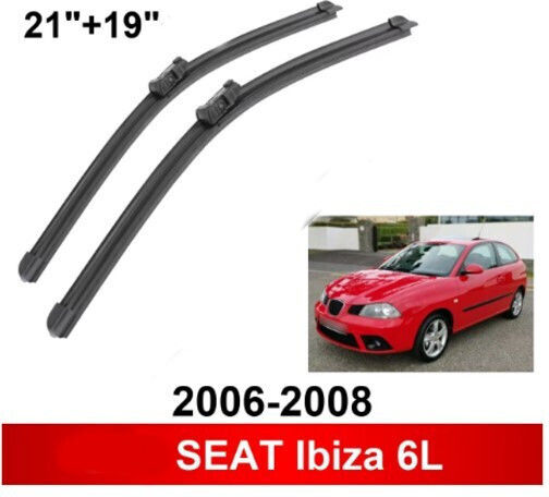 Bosch Aerotwin Wiper Blades Front Set 3398000008 Seat Ibiza 6l 2006-2008 Front Set 53cm 48cm 21" + 19" 2 Pieces