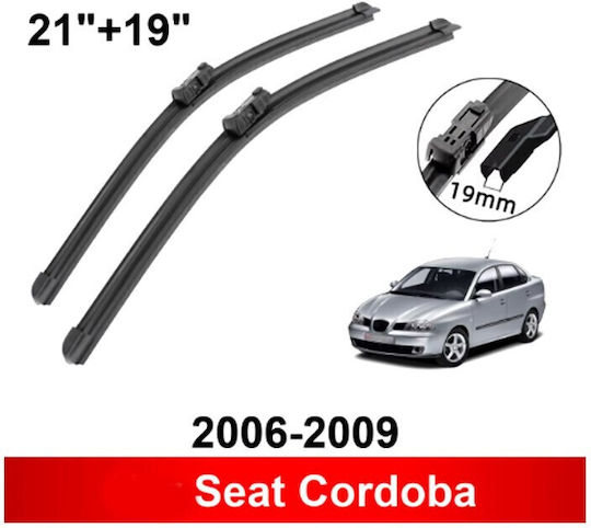 Υαλοκαθαριστήρες Bosch Aerotwin Σετ Μπροστινοί 3398000016 Seat Mk2 2006 2007 2008 2009 Σετ Μπροστινοί 53cm 48cm 21" + 19" 2 Τεμάχια