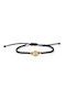 Moero Round Women's Bracelet Macrame with design Eye made of Cord