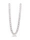 Silver Chain Neck Theta Wide Thickness 9.9mm and Length 60cm