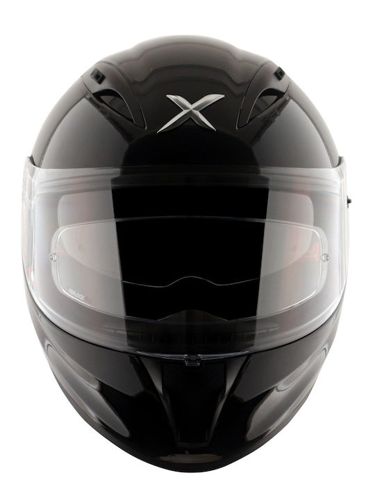 Axor Apex Solid Black Motorcycle Helmet Full Fa...