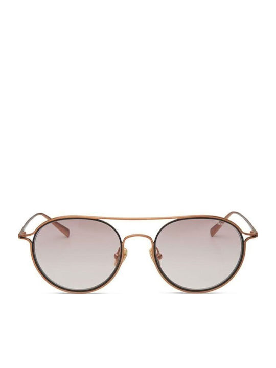 Kreuzbergkinder Jayce Unisex Sunglasses with Rose Gold Metal Frame and Pink Gradient Lens Jayce C4