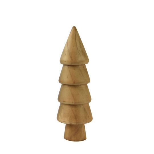 Decorațiune de Crăciun Lemn Braduleț 25cm. Maro De masă