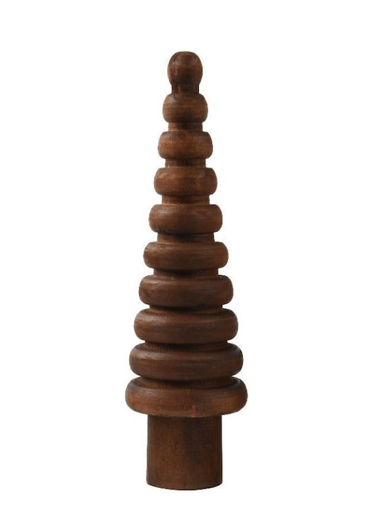 Decorațiune de Crăciun Lemn Braduleț 25cm. Maro De masă