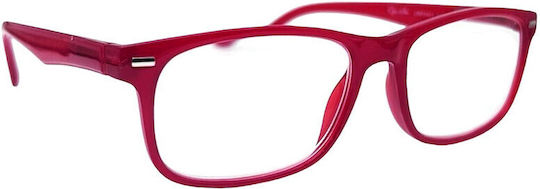 Lumia Optics Reading Glasses +2.25 in Red color REDCPR2401C2225