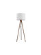 TK Lighting Stehleuchte mit Fassung für Lampe E27 Beige