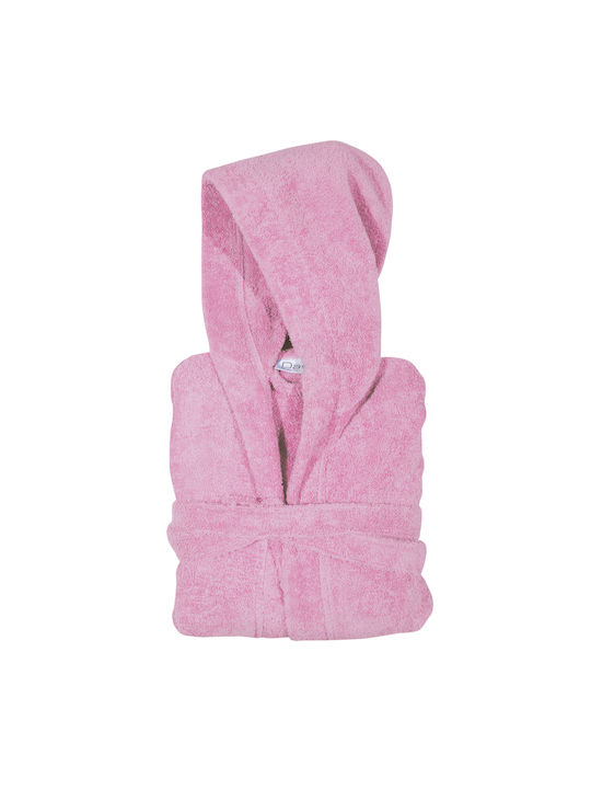 Das Home Kids Hooded Bathrobe Pink Nude