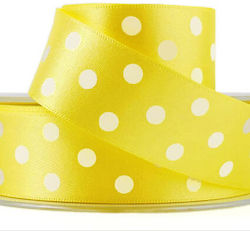Fabi Polka Dot Band 25mm X 20m Gelb Fabi Polka Dot Band 25mm X 20m Gelb