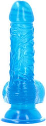 Toyz4lovers Realistisches Dildo mit Hoden und Saugnapf Blau 13cm