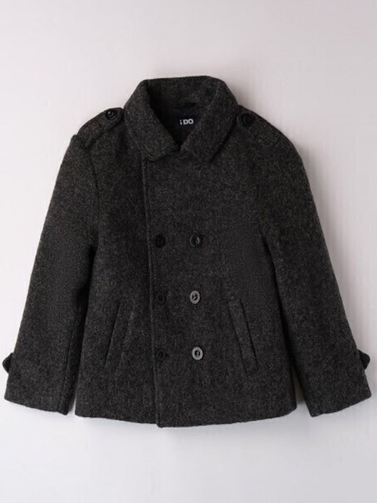 Παιδικό Παλτό Melan Dark Grey