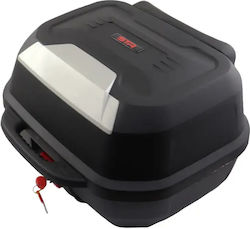 STR Motorcycle Aluminum Top Case 48lt Black STR Motorcycle Aluminum Top Case 48lt Black