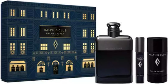 Ralph Lauren Ralph's Club Ανδρικό Σετ με Eau de Parfum 3τμχ