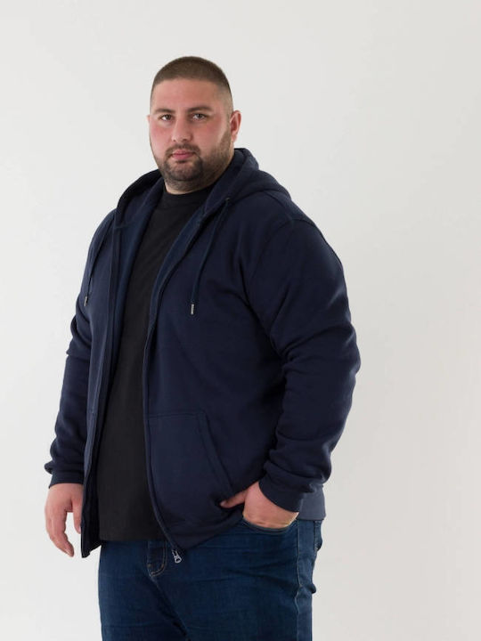 Cardigan with Hood Dark Blue