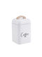 Oriana Ferelli Sugar Jar with Metallic White Lid 11.2x11.2x13.5cm 1 Piece