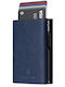Men's Wallet Cards with RFID Blue