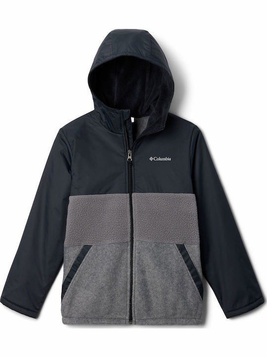Columbia Kids Cardigan Fleece with Hood Gray St...