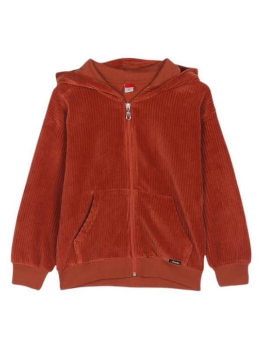 Joyce Kids Cardigan Terracotta