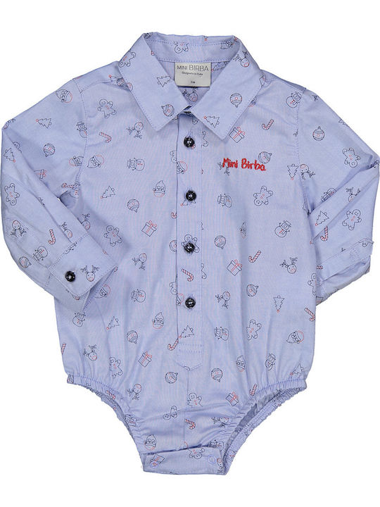 Birba Trybeyond Baby Bodysuit Long-Sleeved Blue