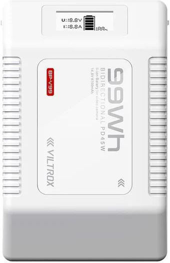 Viltrox Bp-99 99wh 6700mah V Mount Battery D-tap Usb-a Type-c Bp Oled Screen