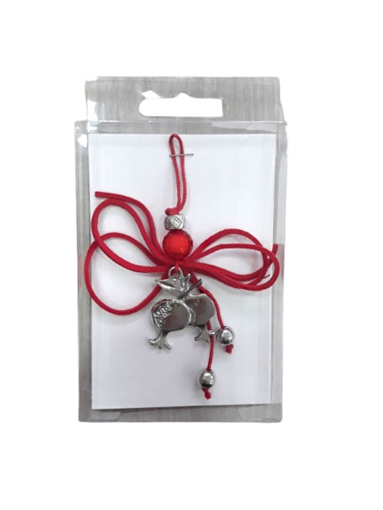 Hanging Lucky Charm Pomegranate Red 1pcs