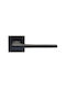 Ilavio 2846 Matte Black Rosette Door Handles Security Set for Front Door