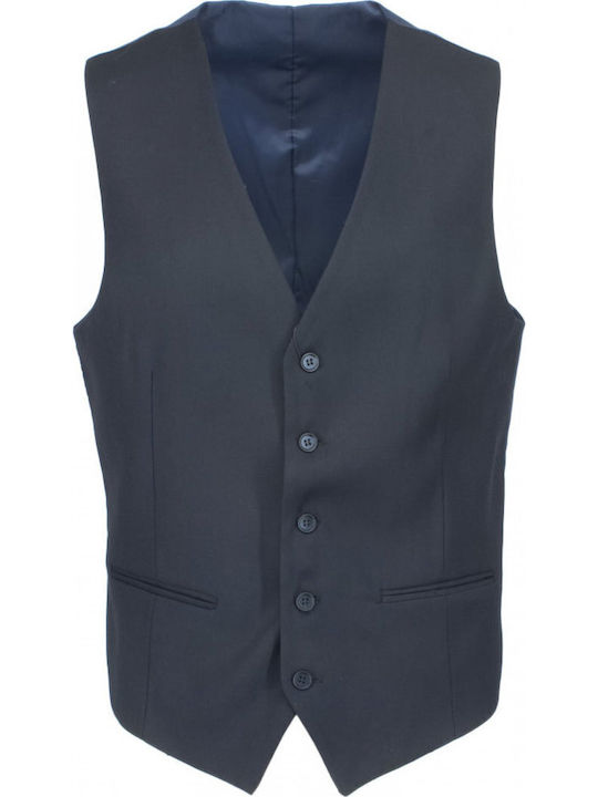 New York Tailors Men's Vest Regular Fit Blue New York Tailors Men's Vest Regular Fit Blue