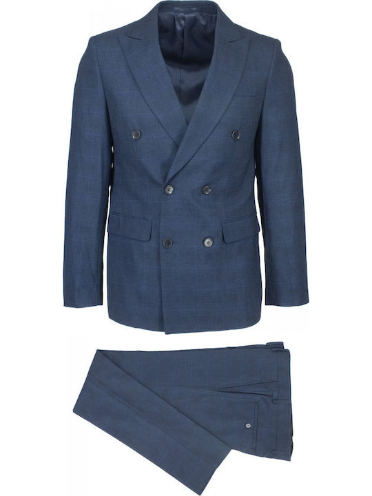 New York Tailors Ανδρικό Κοστούμι με Στενή Εφαρ...