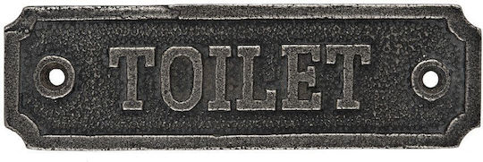 Roline WC-Schild mit Länge 11.6cm 458-OLD-SILVER