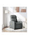 Dunkel Relaxsessel Friseurwaschbecken mit Fußhocker Dark Grey 66x88x95cm