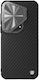 Nillkin Magnetic Back Cover Silicone / Aramid Fiber Black (iPhone 16 Pro Max)