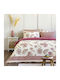Nima Sheet Sets Queen 220x260cm. Carmen Bordeaux Beige Ecru 4pcs