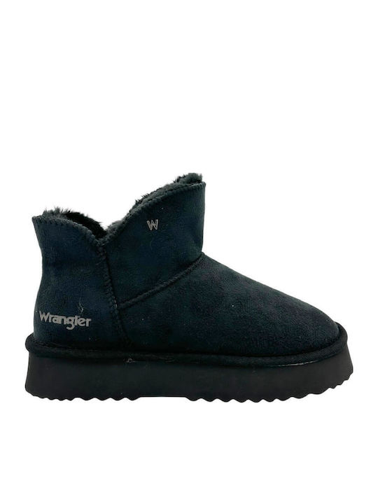 Wrangler Stiefeletten Damen Schwarz