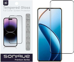 Curvy Glass Sonique Premium Serie HD Vollabdeckung 9H Realme Realme 12 Pro 5G Realme 12 Pro Plus 5G Schwarz