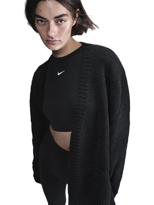 Sportswear Γυναικεία Πλεκτή Ζακέτα Μαύρο