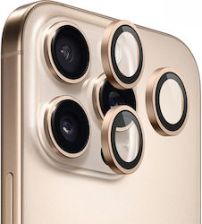 Blueo Lens Glass Προστασία Κάμερας Tempered Glass Χρυσό για το iPhone 16 Pro, iPhone 16 Pro Max Blueo Lens Glass Προστασία Κάμερας Tempered Glass Χρυσό για το iPhone 16 Pro, iPhone 16 Pro Max