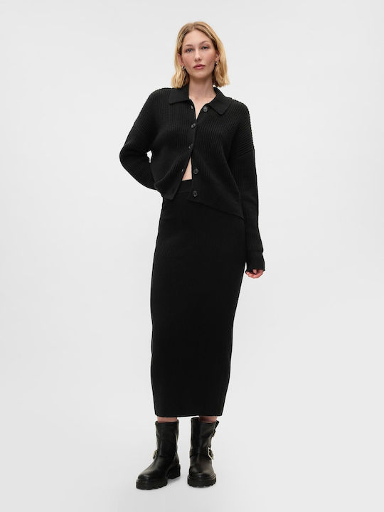 GAP С висока талия Maxi Пола Black