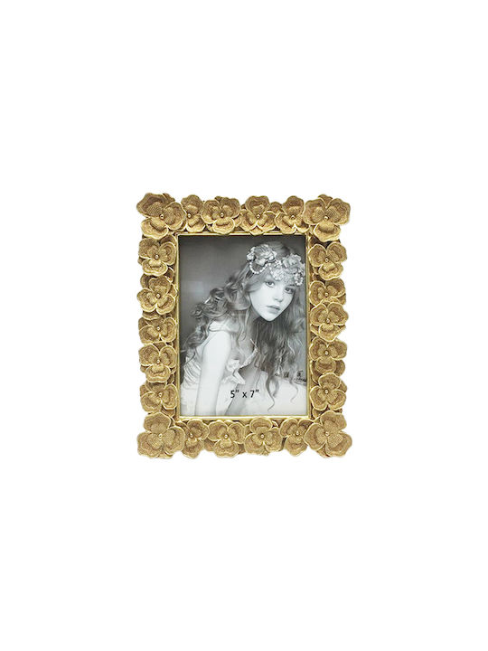 Embossed Gold Frame Blossom Polyresin Photo 10×15 Polyresin 22433-46