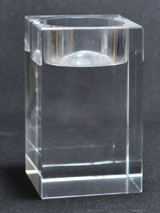 Suport pentru lumânări Crystal Clear 5x5x8cm Pol 5112206