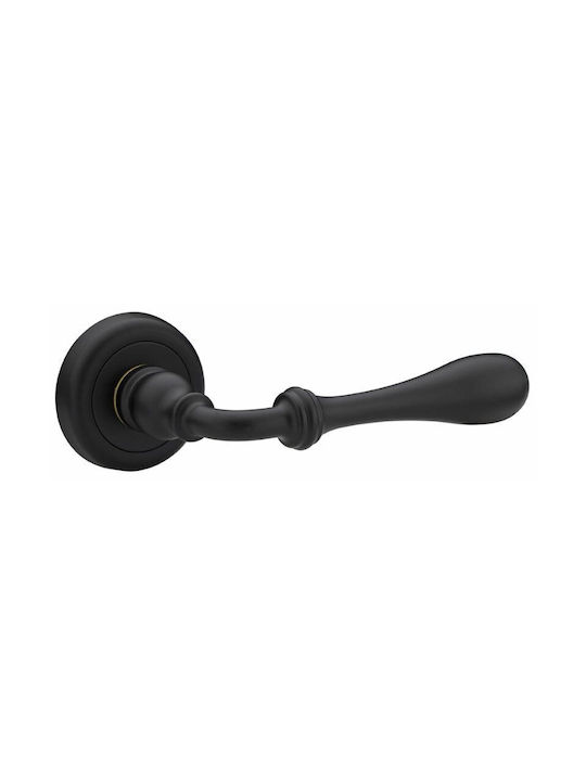 Roline Hebel WC mit Rosette Paar Checkmate Black