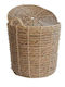 Natural Wicker Basket with Lid Φ41x40/47cm