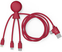 Xoopar USB към Lightning / Type-C / micro USB Кабел 1м Xoopar USB към Lightning / Type-C / micro USB Кабел 1м