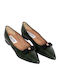 Anatomic Leather Pointy Ballerinas Green