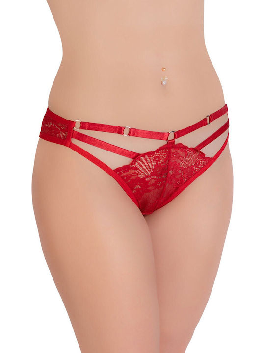 Damen Brasilien mit Spitze Red