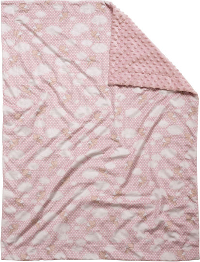 Das Home Pătură Pepinieră Swaddling pături Fleece Roz Pink 75x100cm
