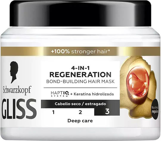 Gliss Gliss Total Repair Маска за коса за Възстановяване с Кератин 400 мл