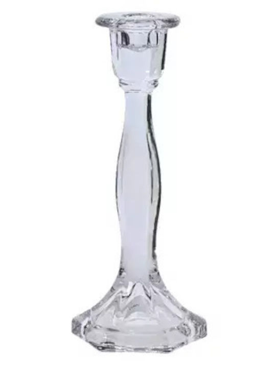 Kaemingk Glass Transparent Candle Holder 23 cm