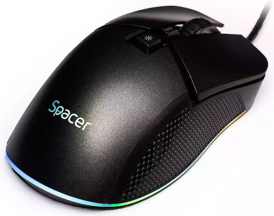 Spacer SPGM-PULSAR-PRO RGB Gaming Gaming Maus 8000 DPI Schwarz