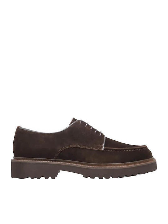 Kalogirou Men's Leather Casual Shoes Brown