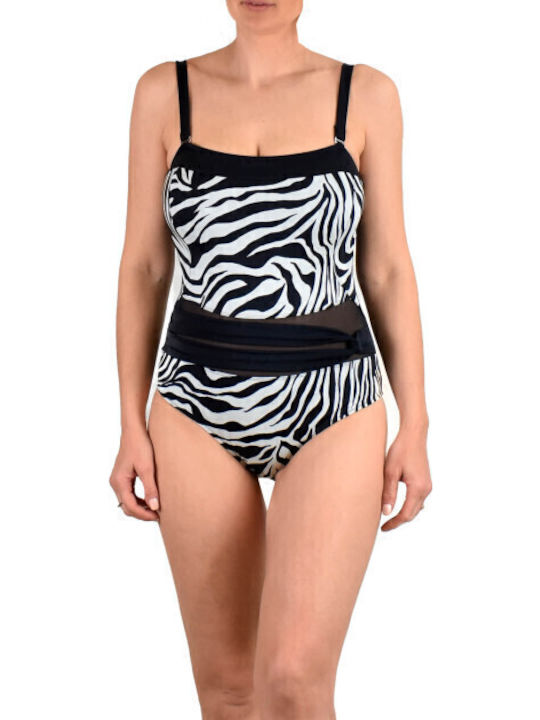 Strapless Ολόσωμο Μαγιό Animal Print