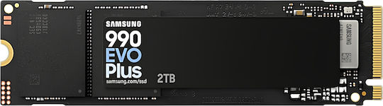 Samsung 990 EVO Plus SSD 2TB Тип M.2 със Свързване PCI Express 4.0 Съвместим с PS5 MZ-V9S2T0BW